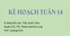 Kế hoạch tuần 14
