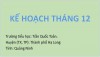 Kế hoạch tháng 12