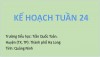 Kế hoạch tuần 24
