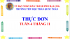 Thực đơn tuần 4 tháng 11 năm học 2024-2025