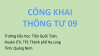 Công khai thông tư 09