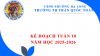 Kế hoạch tuần 10 năm học 2025-2026