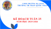 Kế hoạch tuần 25 năm học 2025-2026
