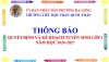 ​ TRƯỜNG TIỂU HỌC TRẦN QUỐC TOẢN THÔNG BÁO PHÂN VÙNG, CHỈ TIÊU TUYỂN SINH LỚP 1 NĂM HỌC 2026–2027​