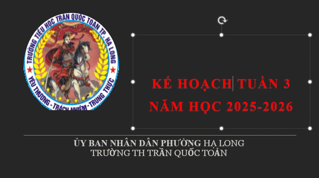 Kế hoach tuần 3 năm học 2025-2026