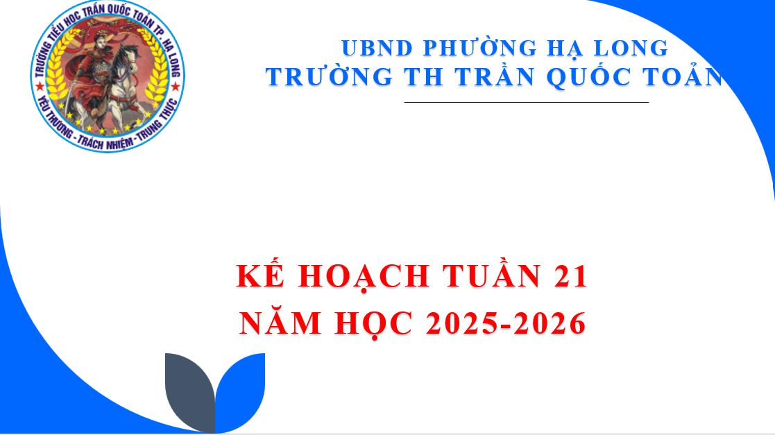 Kế hoạch tuần 21 năm học 2025-2026