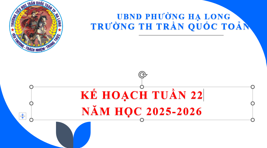 Kế hoạch tuần 22 năm học 2025-2026
