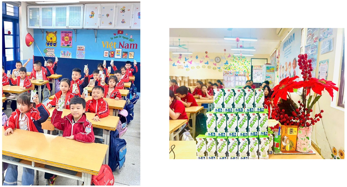 NIỀM VUI ĐẾN TRƯỜNG “UỐNG SỮA GIÚP EM CAO LỚN MỖI NGÀY”